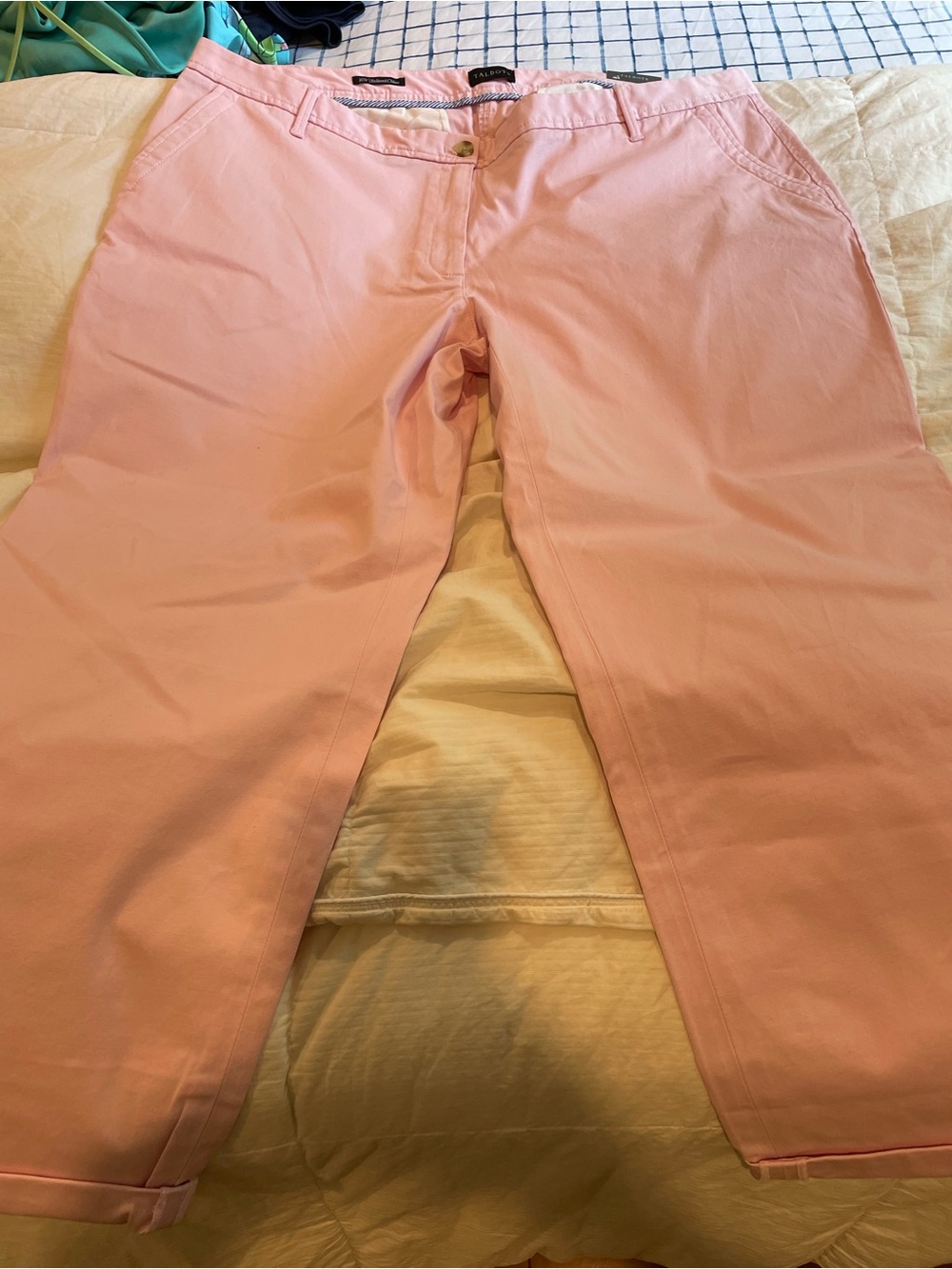 Talbots 16W Light Pink Cotton Chino Pants